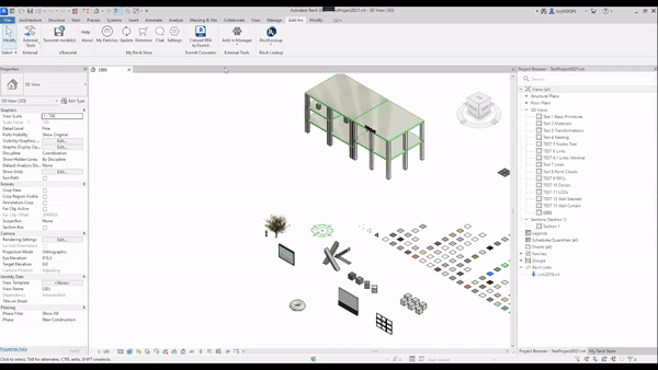 Магазин параметрических семейств Revit